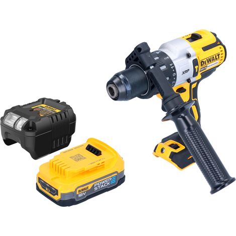 DeWalt DCD 996 E1 Perceuse-visseuse à percussion sans fil 18 V 95 Nm Brushless + 1x batterie Powerstack 1,7 Ah + chargeur (1/5)