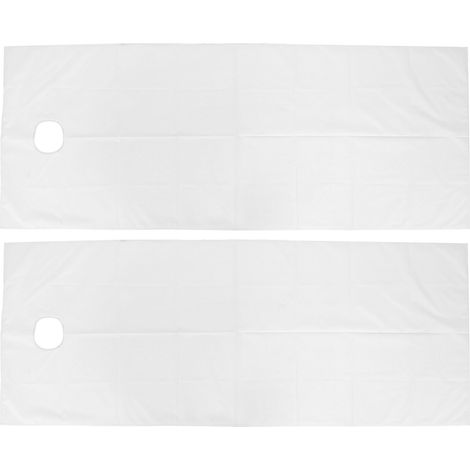 Lot de 2 draps de table de massage SPA respirants, résistants à l'huile et imperméables, blancs. (1/5)