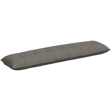 Back Pillow Light Grey 200 x 50 cm Corduroy Fabric vidaXL