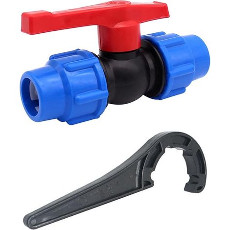 Medium Density Polyethylene Ball Valve Fitting for Water Pipe Compression Fittings (25mm) (1/5)