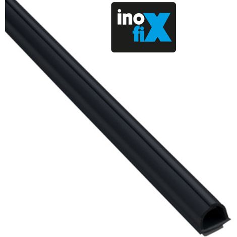 Lot de 4 gaines adhésives Cablefix 8 x 7 mm noir – Installation facile sur surfaces difficiles – Matériau isolant et auto-extinguible – Inofix