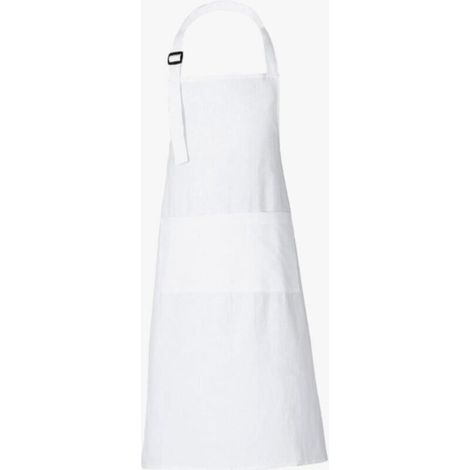Tabliers de chef pour femmes et hommes 89x68 cm en coton uni avec 3 poches (1/5)