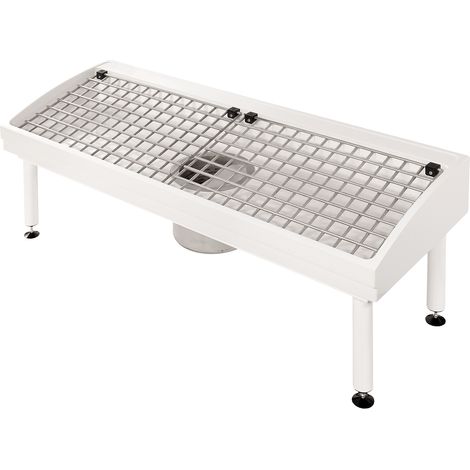 KWC AR Stiefelreinigungsanlage, SIRIUS, MIRANIT, 1400x500x510 mm, Siphon, 2 Pl. (1/2)