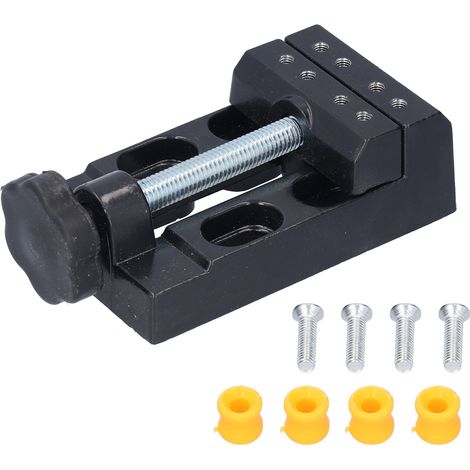 Mini étau de table, fixation efficace, utilisation manuelle, compact, pratique, installation facile, étau pour perceuse à colonne