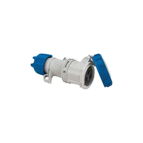 PRESA INDUSTRIALE VOLANTE ARGO BLU 2P+T 16A IP67- - cablaggio a vite 71140V - 1 pezzi FANTON