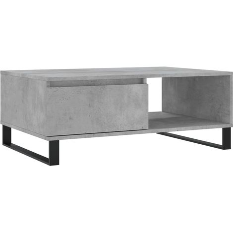 Maison Exclusive - Table basse gris béton 90x60x35 cm bois d'ingénierie