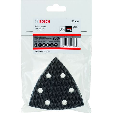 Repuesto original BOSCH 2608601137 Base blanda para lijadoras de la gama GDA PDA PSM y PRIO (1/2)