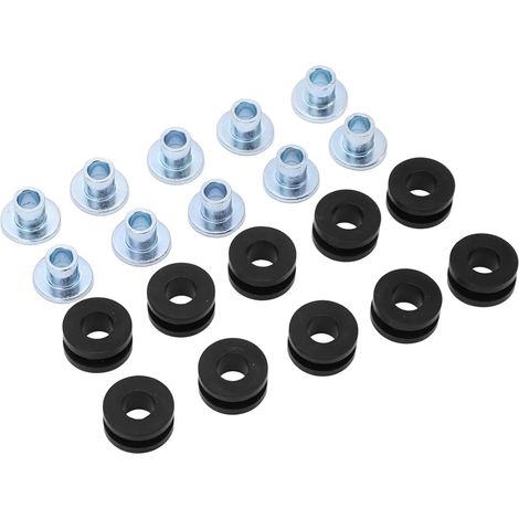 Ösenschrauben Set Gummi und Metall 10 Stück mit 6 mm