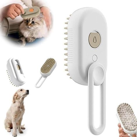 Peigne , nouveau peigne 2024 pour chats, brosse à eau 3 en 1 pour chat, brosse de toilettage pour enlever les poils emmêlés (1/4)
