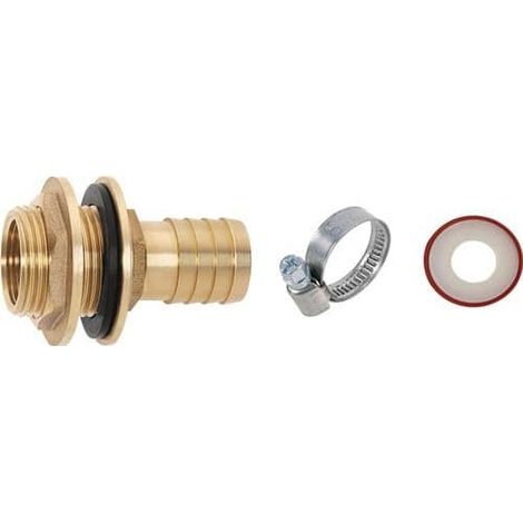 GEKA 30.0024.8 Regentonnenanschluss Set 1 Zoll Messing Schlauchgröße 25 mm Innen (1/3)