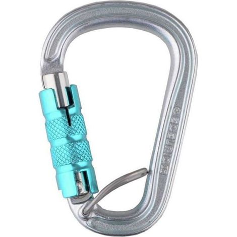 Mousqueton HMS - Acier Haute Résistance - Verrouillage Triple FG - Pour Assurage Tubulaire et Top Rope - 142 g