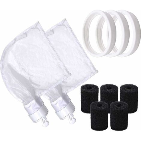 Nylon Zippered Replacement Bags (for Polaris 280 & 480 Only)+Soft Rubber Replacement Tires+Robot Tail Foam Brush for Polaris