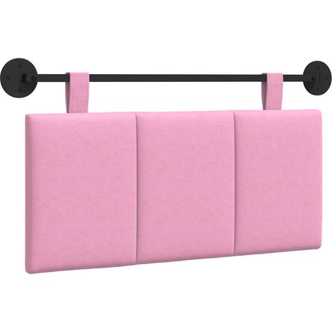 Hängendes Kopfteil Rosa Stoff vidaXL