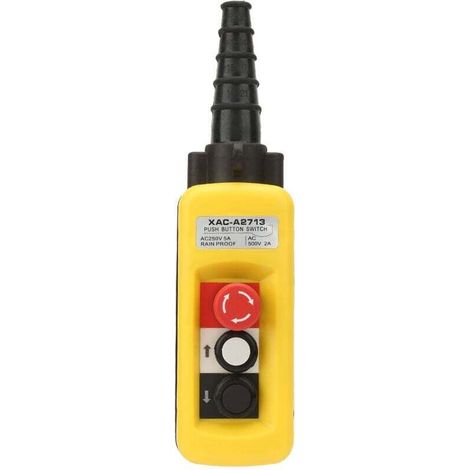 Crane Pendant Control Station with Push Switch and Emergency Stop (1/4)