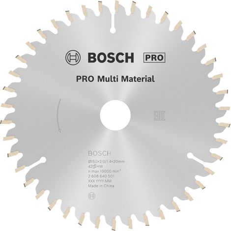 Bosch PRO Multi Material Circular Saw Blade 150 x 2 x 20 mm 2608640501