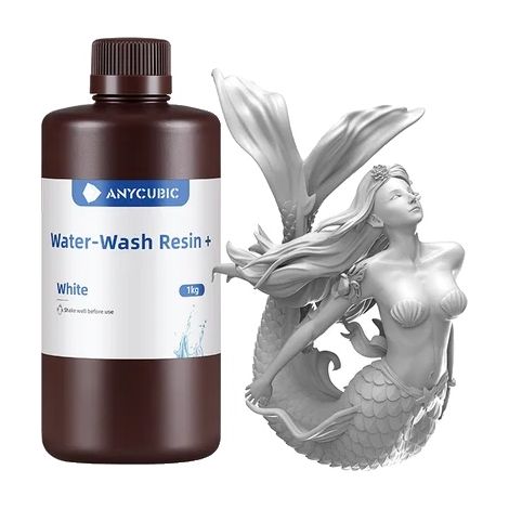 Resina lavabile con acqua, a basso odore, ad alta precisione, 1 kg, bianca. (1/2)