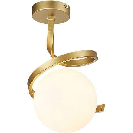 Plafonnier Sarabi Rabalux doré verre globe 1xE27 20W (1/3)
