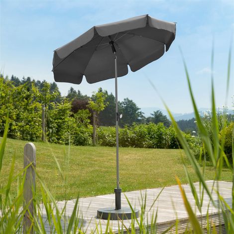 Schneider Sonnenschirm Locarno anthrazit Ø 150 cm Balkonschirme (1/5)