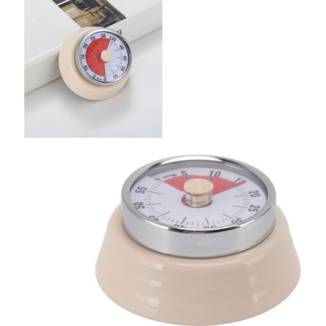 Runder Magnettimer für Schüler zur Zeiteinteilung beim Kochen, beige. (1/5)