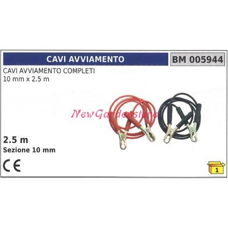Cavi avviamento completi 10mm x 2.5m 005944