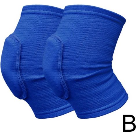 Genouillères de sport en éponge bleue L pour danse, volley-ball, basket-ball, danse
