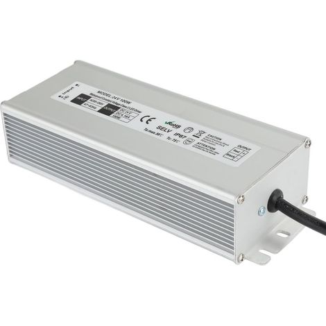 Alimentation LED étanche IP67, compacte et sûre, entrée AC 100-265V, prise européenne, sortie 24V, rendement élevé (1/5)