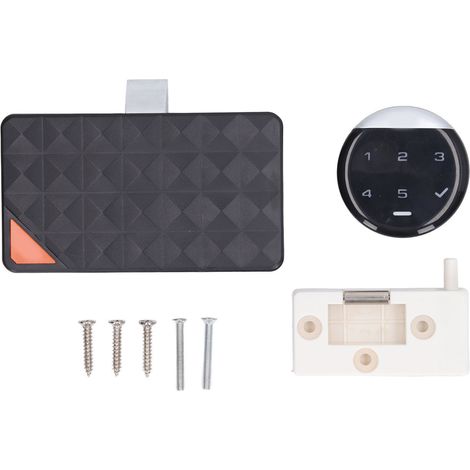 Serrure biométrique pour meuble Serrure à empreinte digitale et code PIN Acier inoxydable ABS Silencieuse Sécurisée pour tiroir armoire (1/5)