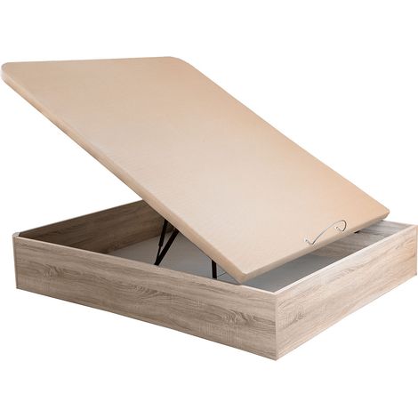Canapé pliant Musa 3D Relax grande capacité hauteur 38/32 cm  135x190 cm - Naturel - Altura 32 cm
