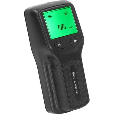 Scanner Mural de Recherche de Montants, Détecteur 5 en 1, Outil de Recherche de Montants avec écran LCD HD pour le Centre et le Bord (noir) (1/5)