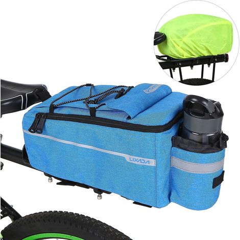 Lixada Isolierte Aufbewahrungstasche für den Kofferraum mit wasserdichter Regenhülle, Fahrradträgeraufbewahrung, blau