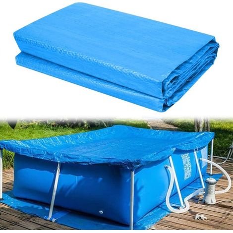HIQE-FL Poolbodenmatte, Poolbodenmatte 500 x 300 cm, Poolbodenschutz, Schwimmbäder, faltbare Schutzmatte, Poolbodenmatte, für rechteckige & runde Pools.