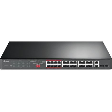 TL-SL1226P No administrado Gigabit Ethernet (10/100/1000) Energía sobre Ethernet (PoE) 1U Gris