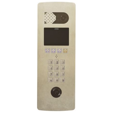 Platine vidéo à défilement 2VOICE graphique - Inox Poteau technique URMET D83/IGPT