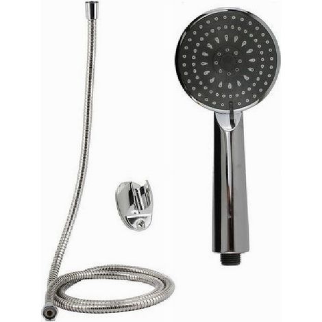 Cleafe - Kit Doccetta Doccino Soffione Doccia Bagno Multigetto Laccio 1,8mt Staffa 69108 - (1/2)