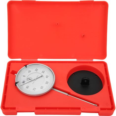 Indicateur à cadran mouvement en laiton 7 roulements outil de mesure de sonde en acier rapide antichoc 0-50mm (1/5)