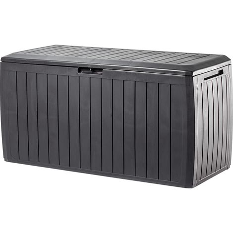 KADAX Gartenkiste, 290 L, Dunkelbraun, 116 x 47 x 60 cm