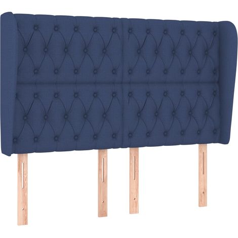 Maison Exclusive - Testiera ad Orecchio Blu 163x23x118/128 cm in Tessuto