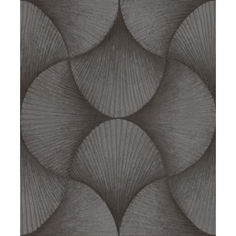 Rasch Vliestapete Muster Grafik Sky Lounge grau braun 10,05 x 0,53 m Wandtapete (1/3)