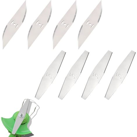 Coupe Bordure Lame De Rechange, 8 Pièces Lames de tondeuses, Lame de Rechange pour Débroussailleuse Electrique, pour Coupe Bordure sans Fil Garniture De Jardin (1/5)
