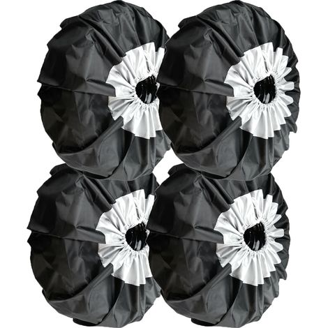 Set di 4 copriruota, copriruota di ricambio impermeabili in tessuto Oxford con protezione UV, accessori universali per ruote di auto, camper, roulotte, camion, 80 cm  47