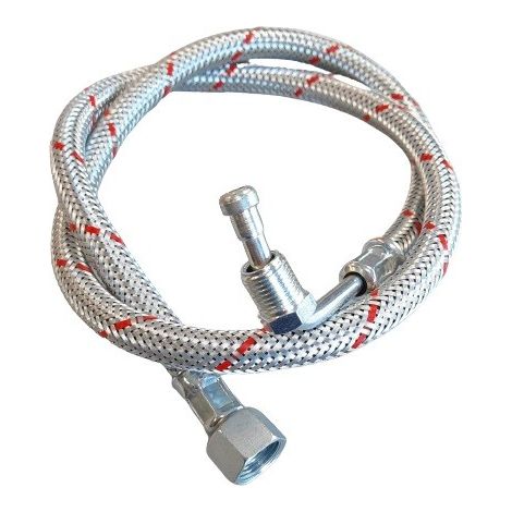Latiguillo gasoil 900mm 3/8 H - 1/4 M curvo