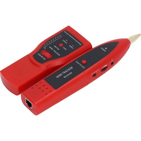 Testeur RJ45 MJ-268 POE multifonction - Détecteur de câble réseau, traceur de ligne, localisateur de switch (kit sans piles, émetteur et récepteur inclus) (1/5)
