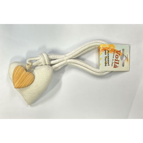 VOILA' - CALAMITA PER TENDA EMBRASSE CUORE 35CM BIANCO
