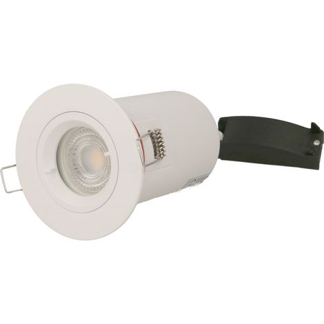 Spot plafond BBC blanc complet avec GU10 dimmable 3000K Vision el (1/8)
