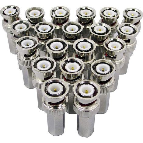 15pcs BNC Connecteurs Twist-on,Adaptateur coaxial BNC, pour RG59 (1/5)
