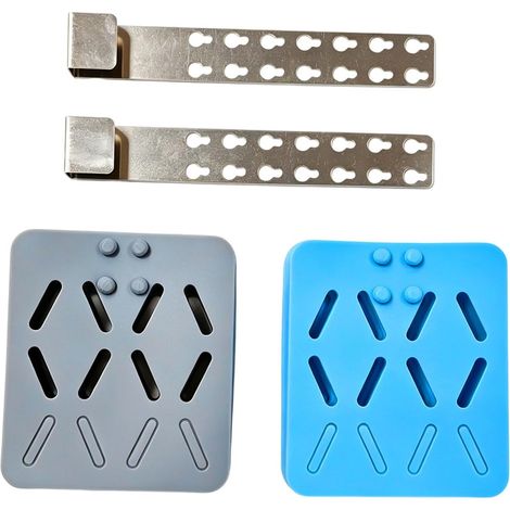 Lot de 2 supports robustes pour réservoir d'eau de toilette, conçus po (1/5)