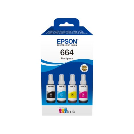 Epson C13T66464A Cartucho de Tinta 4 piezas Compatible Negro, Cian, Magenta, Amarillo