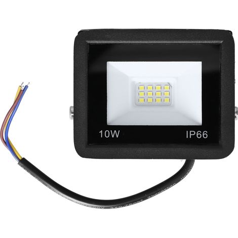 Projecteur LED - 10 W - 220 V - 1080 lm - 6500 K - IP66 - Aluminium Moulé - Verre Trempé - Pour Extérieur - Unité (1/5)