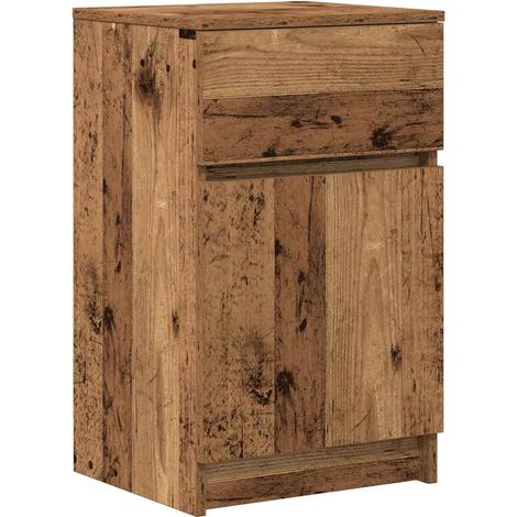 Maison Exclusive - Nachttisch Altholz-Optik 39x35x65 cm Holzwerks