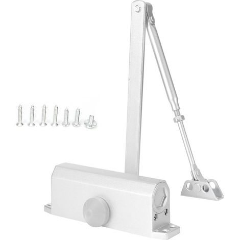 Ferme-porte hydraulique, bouchon tampon, positionnement automatique à 180 degrés, roulement de charge 85kg (1/4)
